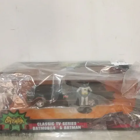 BOXED BATMAN TV SERIES BATMOBILE AND BATMAN 