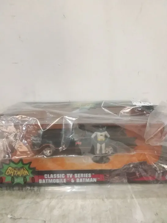 BOXED BATMAN TV SERIES BATMOBILE AND BATMAN 