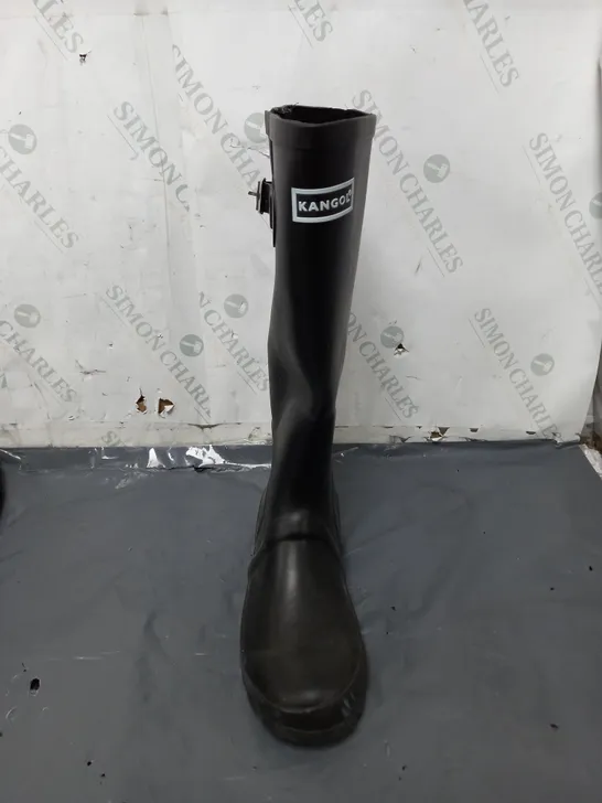 PAIR OF KANGOL HIGH RISE BLACK WELLINGTON BOOTS - 5