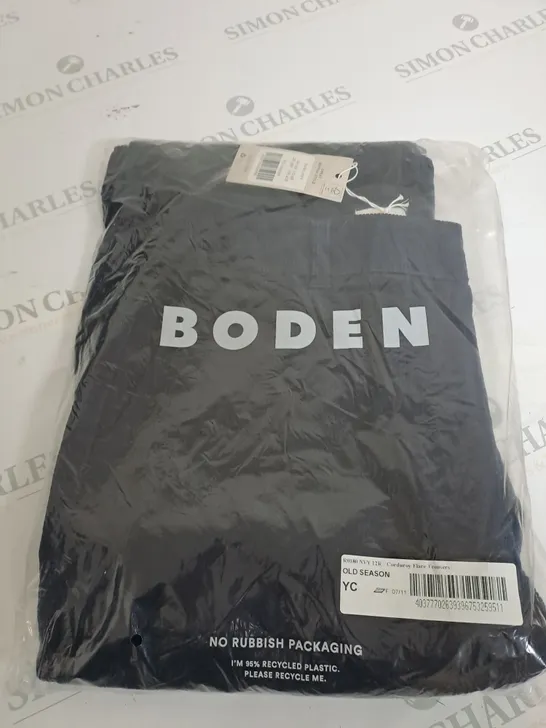 BODEN COUDUROY FLARE TROUSERS SIZE 12R