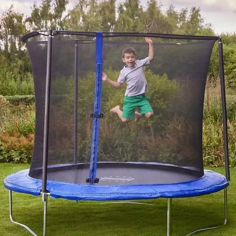 BOXED SPORTSLINE 10FT BOUNCE PRO TRAMPOLINE WITH ENCLOSURE