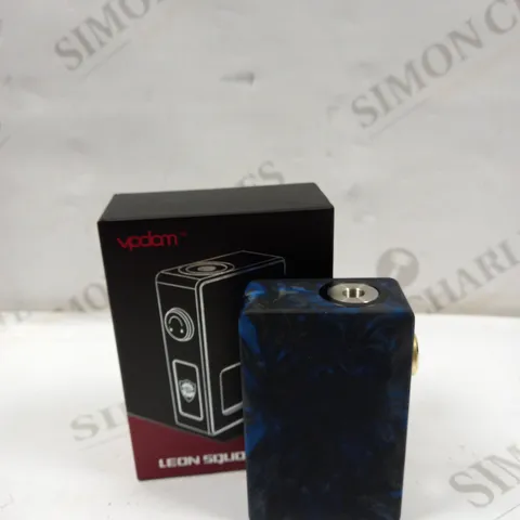 LEON SQUONK MOD BY VPDAM  WITH A REPLACEMENT SQUONK BOTTLE AND 18650 BATTERY SLEEVE ADAPTOR AND 1 USER MANUAL - BLUE 