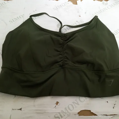 GYMSHARK SPORTS BRA IN KHAKI - XXL