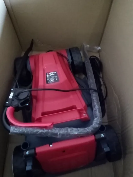 BOXED USED SOVEREIGN M4E1232E 1200W ELECTRIC LAWNMOWER 