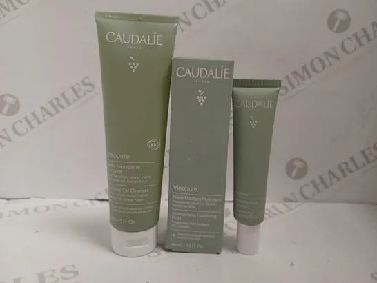 2 CAUDALIE ITEMS INCLUDING VINOPURE MATTIFYING FLUID (40ML) AND VINOPURE PURIFYING GEL CLEANSER