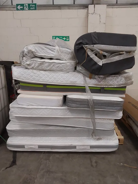 APPROX 11 X ASSORTED MATTRESSES. SIZES, BRANDS AND CONDITIONS VARY