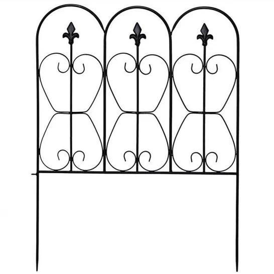 BOXED GARDEN FENCING PANELS FOR DECORATION WITH ARCHED AND INTER-LOCKABLE DESIGN (1 BOX)