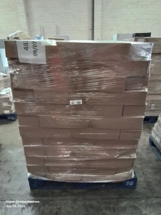 PALLET CONTAINING APPROXIMATELY 50 BOXES OF FAUX MUSTARD POM POM SINGLE STEMS