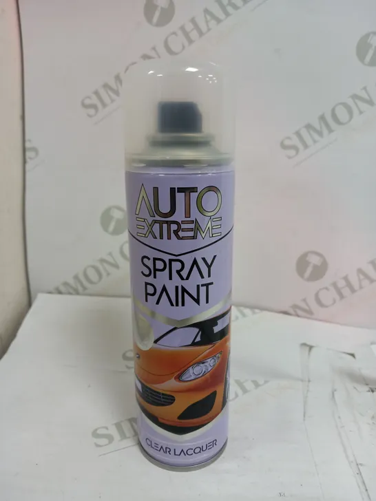 BOX OF 24 AUTO EXTREME CLEAR LACQUER SPRAY PAINT