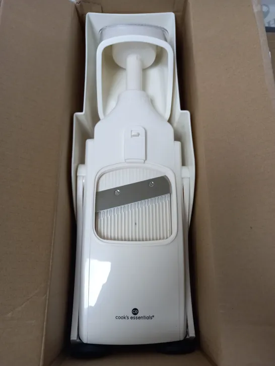 BOXED COOK'S ESSENTIALS VERTICAL MANDOLINE - WHITE