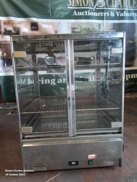 COMMERCIAL STAINLESS STEEL KEEP WARM DISPLAY CABINET