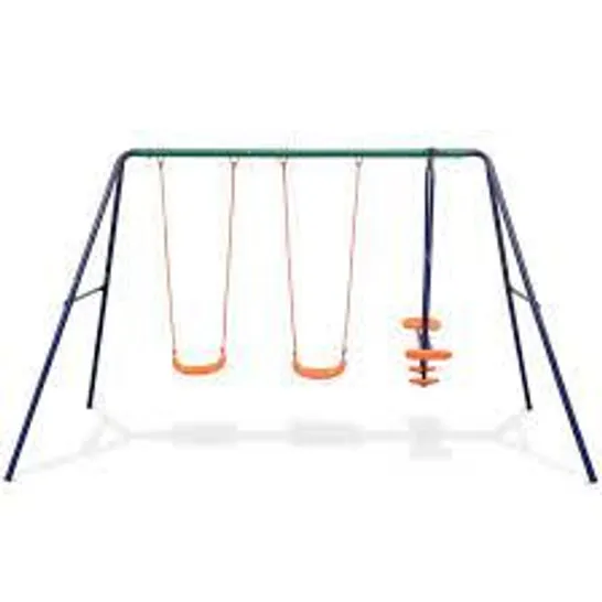 BOXED SEAMAN FREEPORT PARK METAL SWING SET (1 BOX)