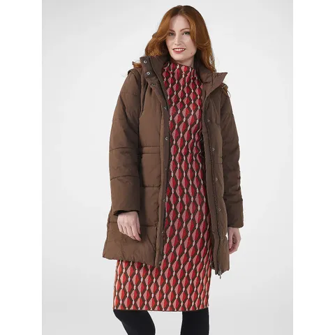 CENTIGRADE PADDED COAT IN DARK BROWN SIZE 2XL 