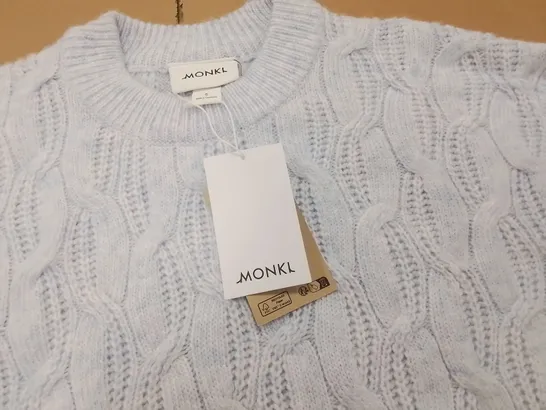 MONKL LIGHT BLUE KNIT JUMPER - S