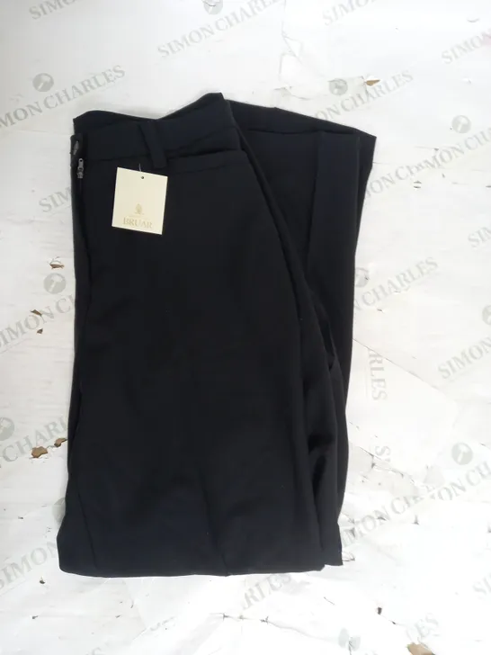 HOUSE OF BRUAR CLASSIC SLACK TROUSERS IN BLACK SIZE 14R