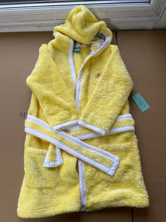 LUCA AND ROSA LEMON YELLOW DRESSING GOWN AGE 5-6Y