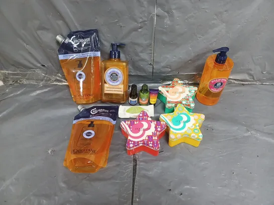 BOX OF APPROXIMATELY 10 ASSORTED HEALTH AND BEAUTY ITEMS TO INCLUDE L'OCCITANE 