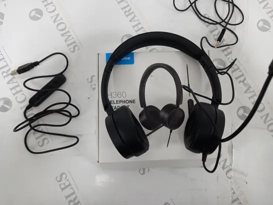 BOXED NEW BEE TELEPHONE HEADSET WITH MICROPHONE H360