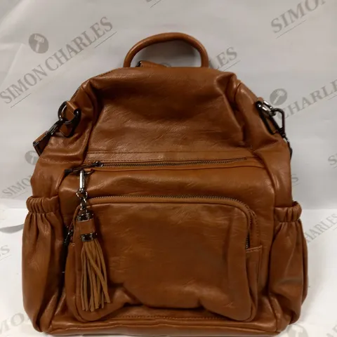 UTO WOMENS BROWN BACKPACK 