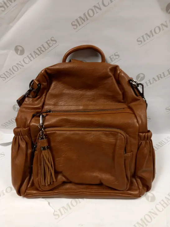 UTO WOMENS BROWN BACKPACK 