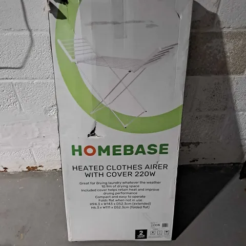 HOMEBASE HEATED CLOTHES AIRER WITH COVER 220W