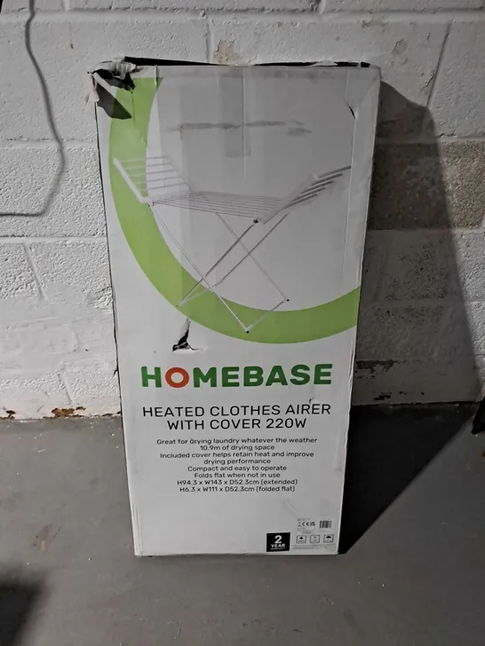 HOMEBASE HEATED CLOTHES AIRER WITH COVER 220W