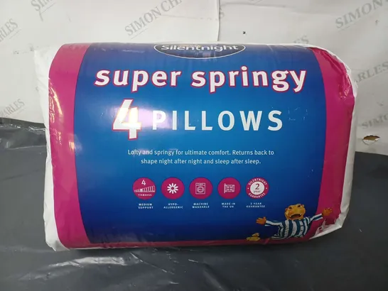 SILENT NIGHT SUPER SPRINGY SET OF 4 PILLOWS