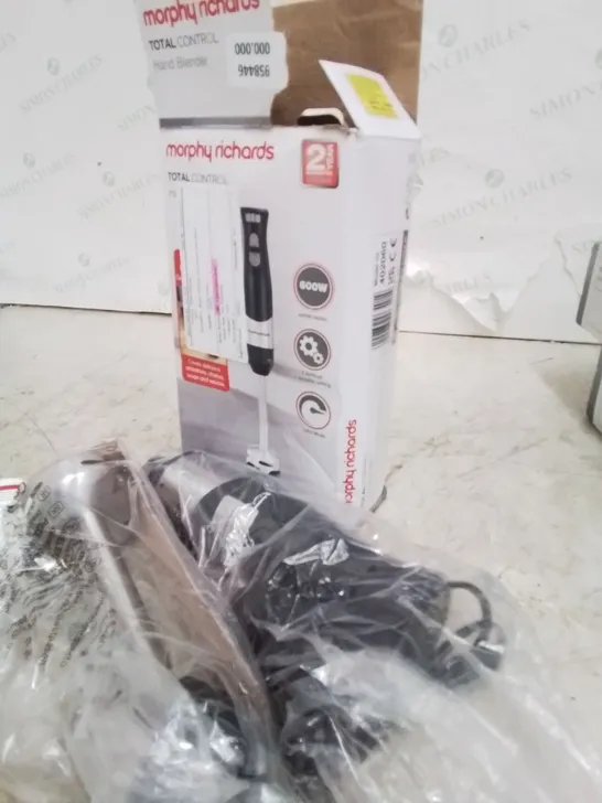 BOXED MORPHY RICHARDS TOTAL CONTROL HAND BLENDER