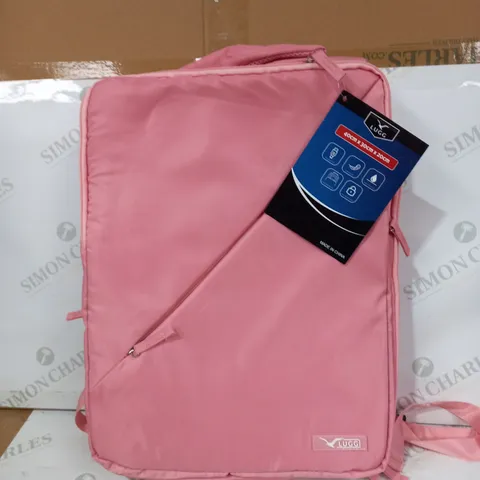 LUGG LARGE CAPACITY BACKPACK IN PINK - 40CM X 30CM X 20CM