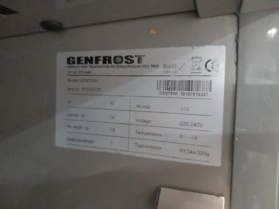 GENFROST GEN700H 650 LITRE UPRIGHT STORAGE FRIDGE