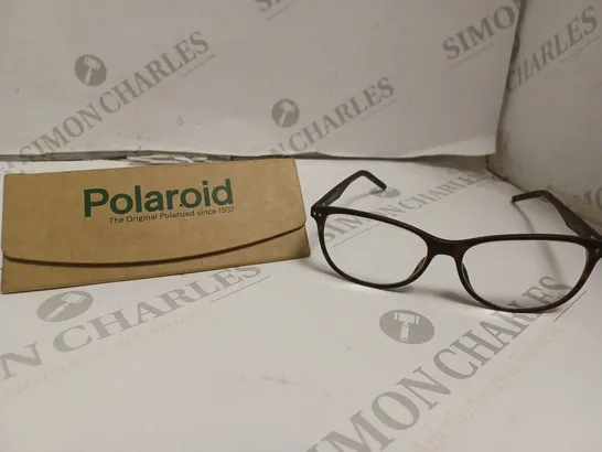 BOXED POLAROID DARK HAVANA PRESCRIPTION GLASSES 