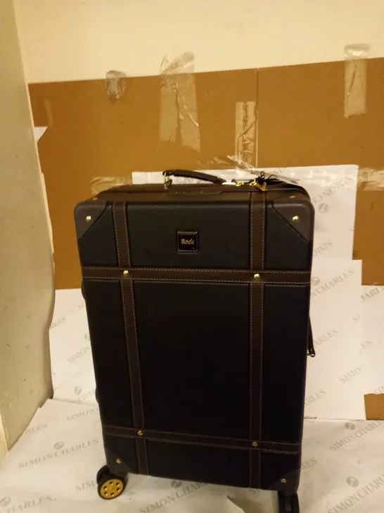 VINTAGE MEDIUM 8 WHEEL SUITCASE - BLACK  RRP £114.99