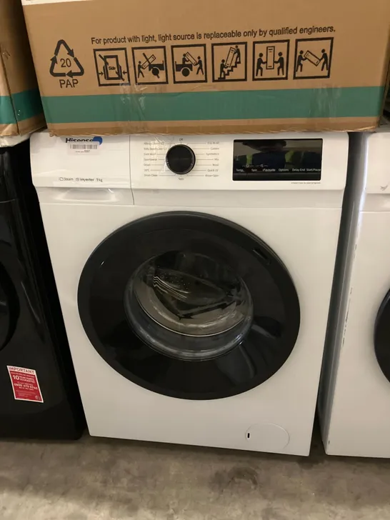 HISENSE FREESTANDING 9 KG WASHING MACHINE - UNPROCESSED RAW RETURN