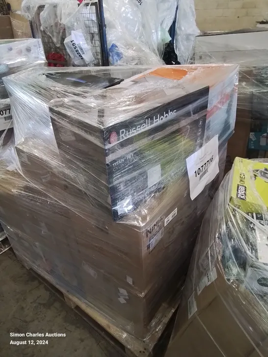 PALLET OF APPROXIMATELY 22 UNPROCESSED RAW RETURN HOUSEHOLD AND ELECTRICAL GOODS TO INCLUDE;