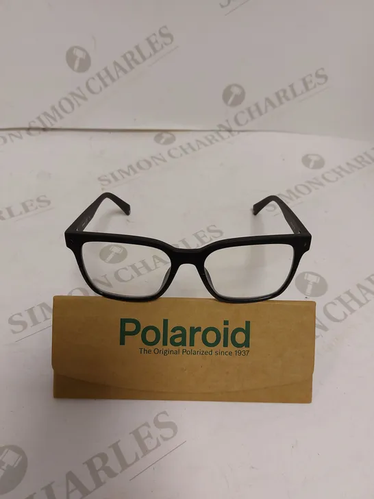 POLAROID MENS BLACK FRAMED EYEGLASSES 