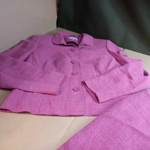 M&S DUSTY PINK SKIRT/BLAZER SUIT - SIZE 12