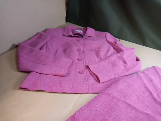 M&S DUSTY PINK SKIRT/BLAZER SUIT - SIZE 12