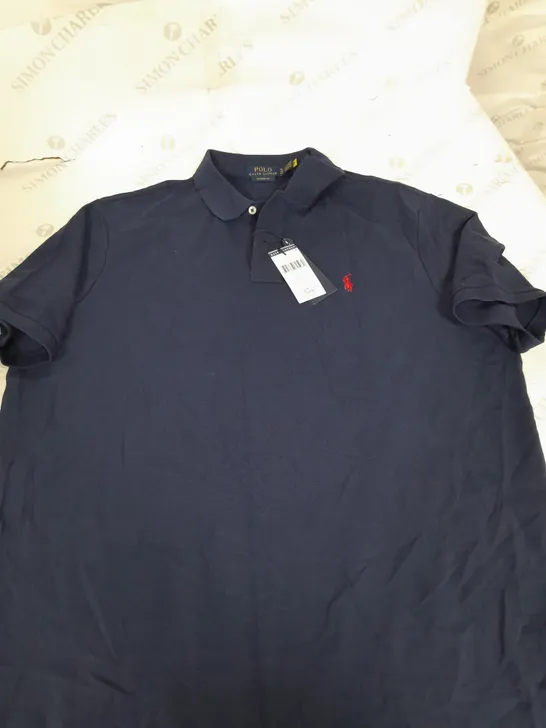 POLO RALPH LAUREN CLASSIC FIT POLO SHIRT IN NAVY - XL
