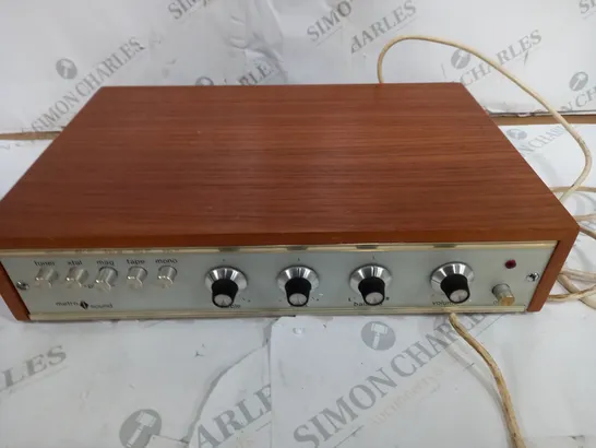 METROSOUND ST 20 VINTAGE STEREO AMPLIFIER