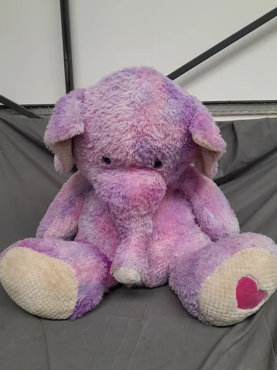 STUFFED OVERSIZED ELEPHANT TEDDY