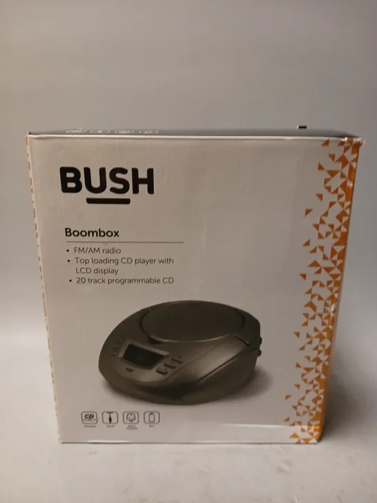 BUSH BOOMBOX RADIO AND CD PLAYER SILVER