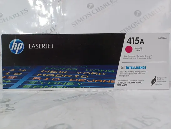 BOXED HP LASERJET 415A W2033A TONER CARTRIDGE - MAGENTA