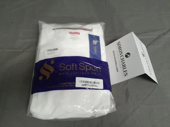 SOFT SPUN PACK OF 6 WHITE T-SHIRT - S/P/CH