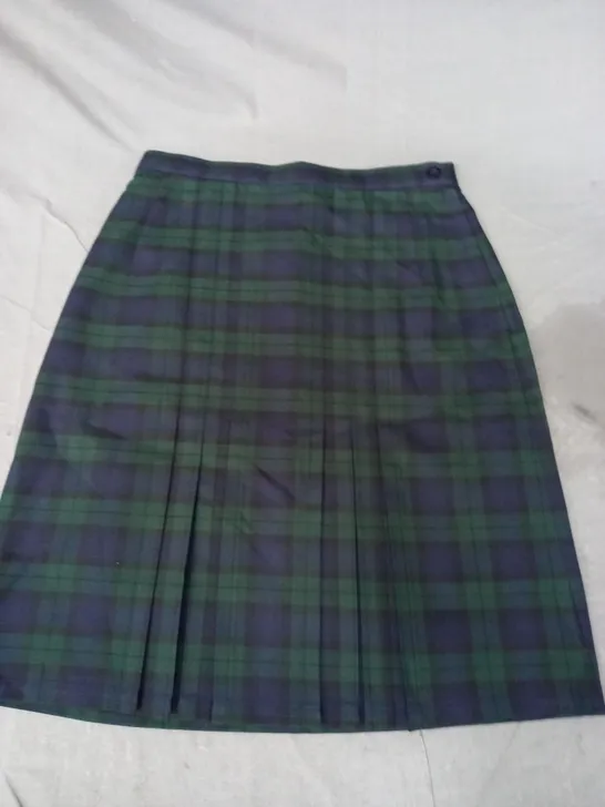 BROMLEY SCHOOLWEAR CHECK SKIRT SIZE 28/22