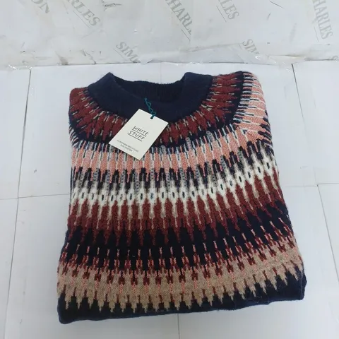 WHITE STUFF SWEATER IN NAVY SIZE UK 18