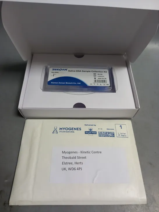 BOXED MYOGENES HEALTH AND WELLBEING TESTING KIT