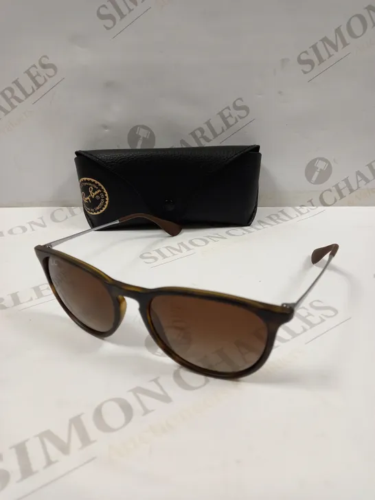 RAY-BAN ERIKA RUBBER HAVANA SUNGLASSES 