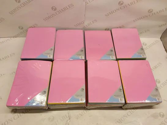 BOX OF APPROXIMATELY 8X 40PCS BRAND NEW MULTI-COLOURED EVA FOAM BLOCK SHEETS