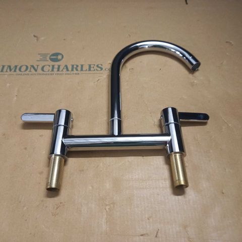 STAINLESS STEEL 2-TAP MIXER FAUCET