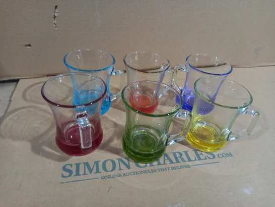 SET OF 6 GLASSWARE DRINKING GLASSES 